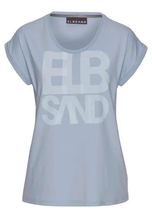 Elbsand Elbsand Majica  pastelno modra / svetlo modra