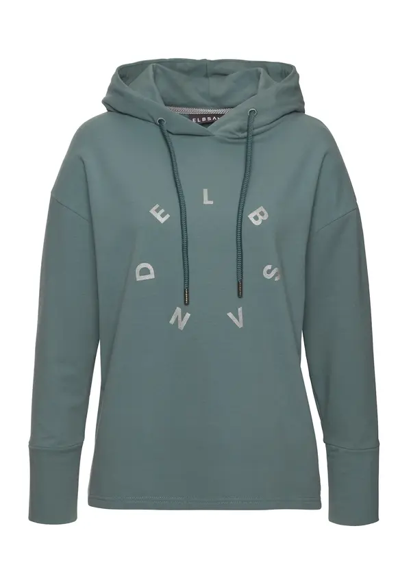 Elbsand Elbsand Majica  siva / zelena