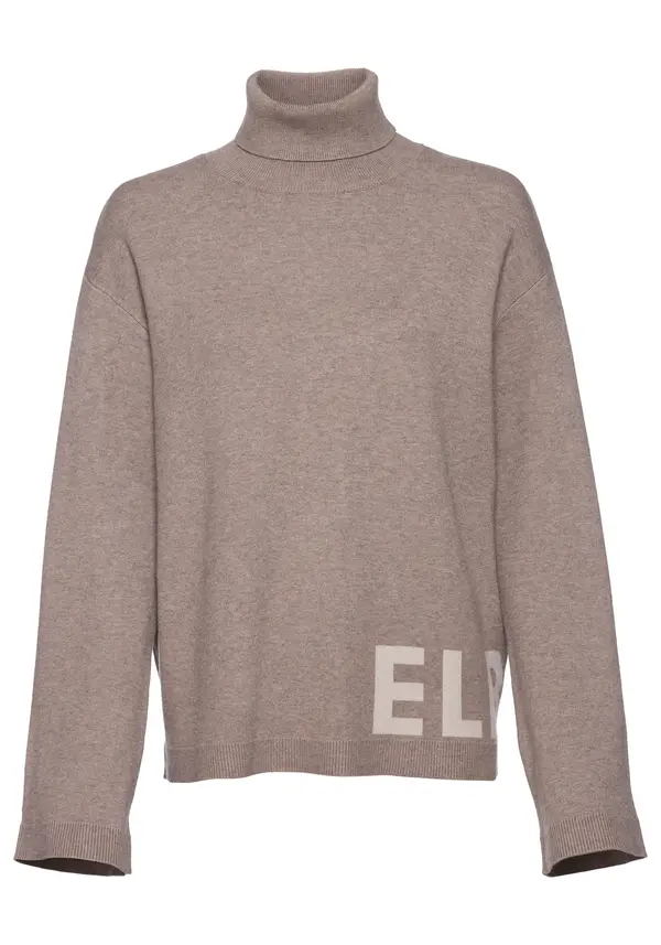 Elbsand Elbsand Pulover  bež / temno siva