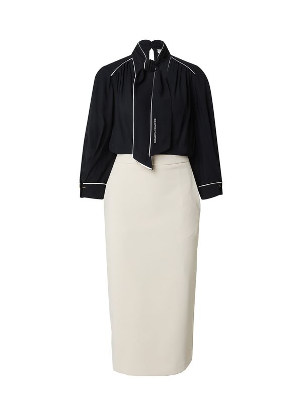 Elisabetta Franchi Elisabetta Franchi Dolga srajca  črna / bela