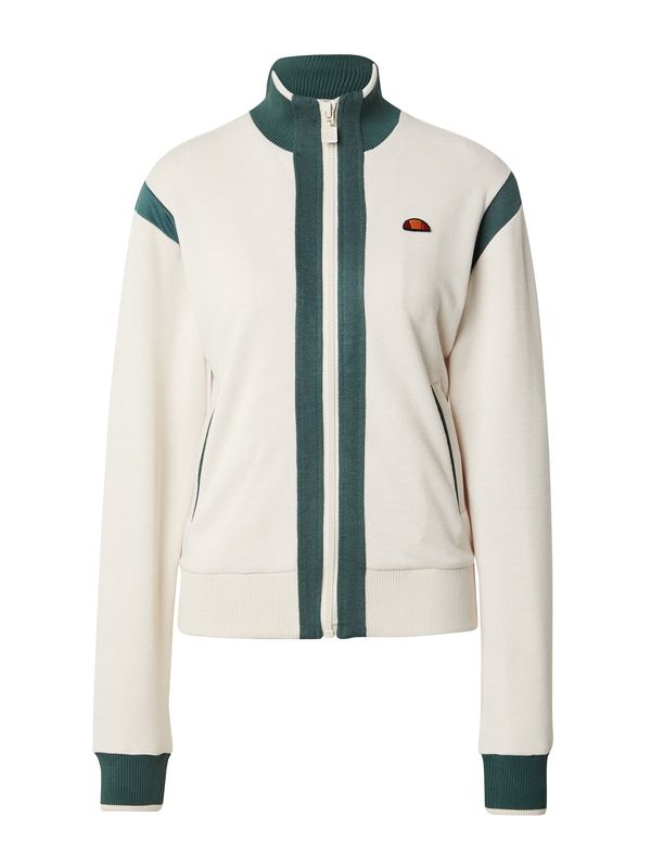 ELLESSE ELLESSE Jopa na zadrgo 'Letteria'  temno zelena / off-bela