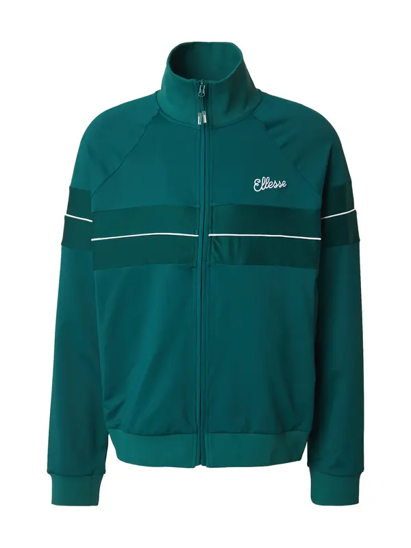 ELLESSE ELLESSE Jopa na zadrgo  temno zelena / bela