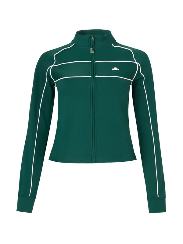 ELLESSE ELLESSE Jopa na zadrgo 'Thayn'  temno zelena / bela