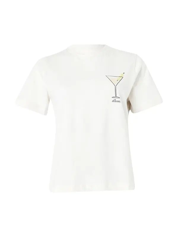 ELLESSE ELLESSE Majica 'Bevande'  limonino-rumena / črna / bela