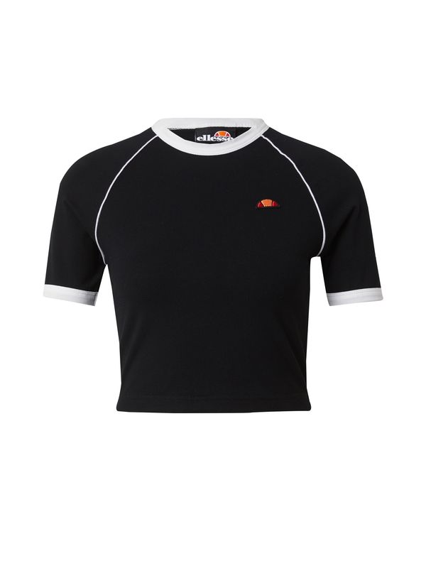 ELLESSE ELLESSE Majica 'Chevalier'  oranžna / rdeča / črna / bela