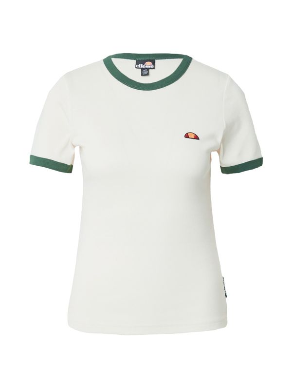 ELLESSE ELLESSE Majica 'Enio'  temno zelena / off-bela