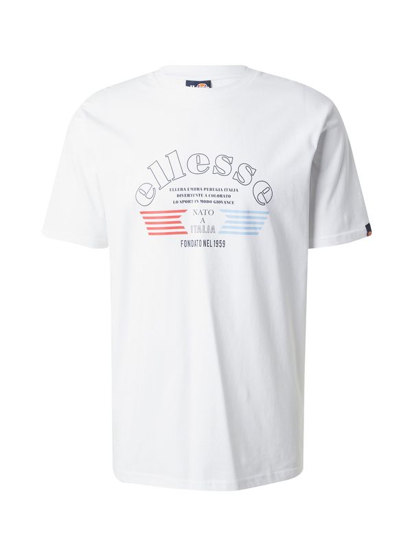 ELLESSE ELLESSE Majica 'Giambettio'  marine / svetlo modra / rdeča / bela