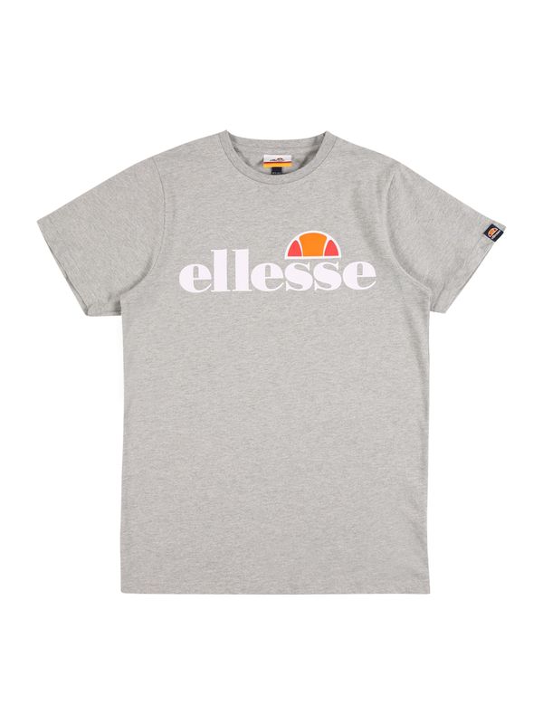 ELLESSE ELLESSE Majica 'JENA'  pegasto siva / oranžna / brusnica / bela