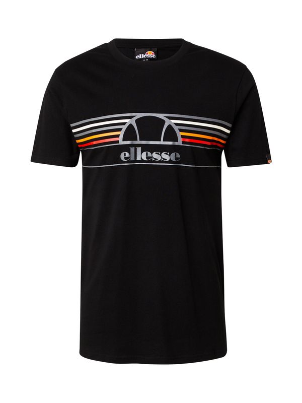 ELLESSE ELLESSE Majica 'Lentamente'  temno rumena / srebrno-siva / rdeča / črna