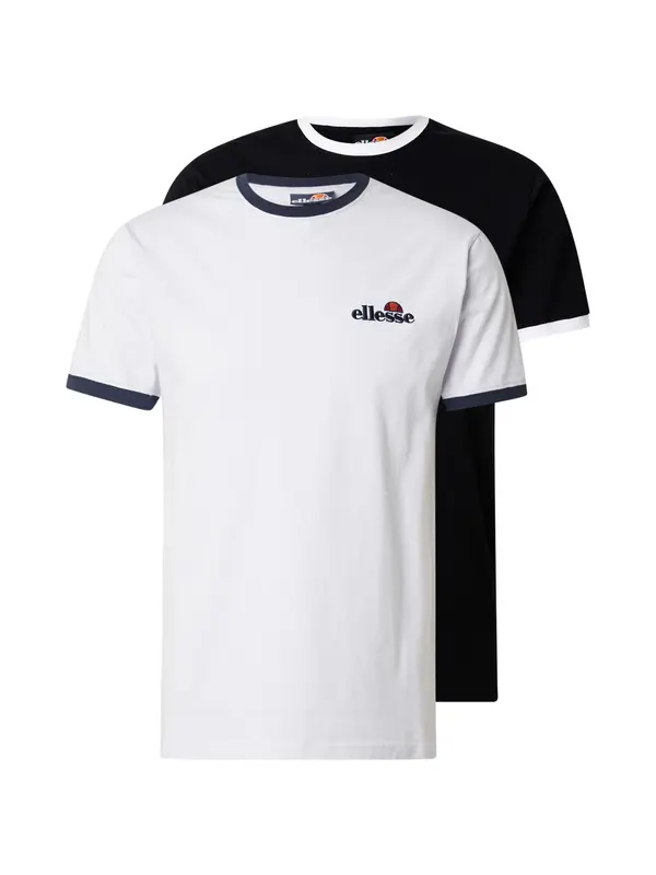 ELLESSE ELLESSE Majica 'Meduno'  temno modra / rdeča / črna / bela