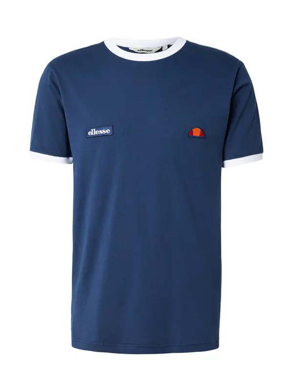 ELLESSE ELLESSE Majica 'Ringetto'  mornarska / oranžna / rdeča / bela