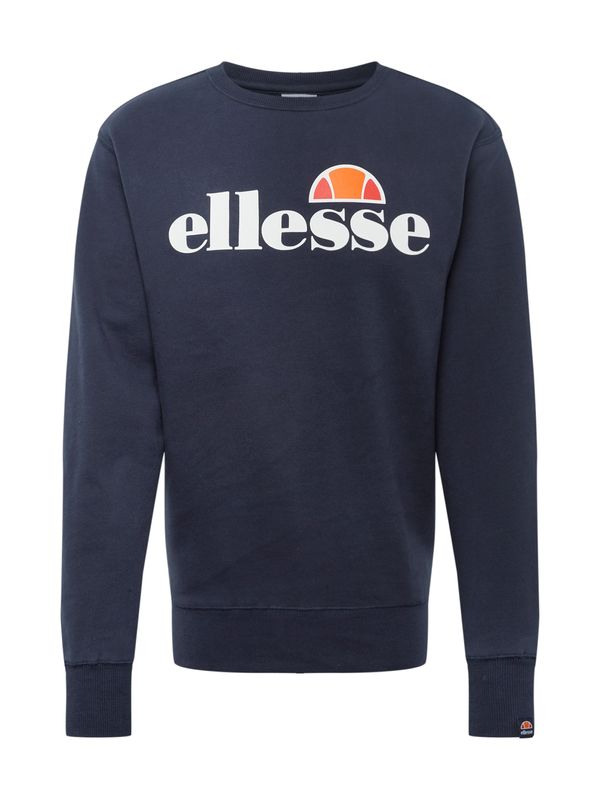 ELLESSE ELLESSE Majica 'Succiso'  mornarska / oranžna / oranžno rdeča / bela