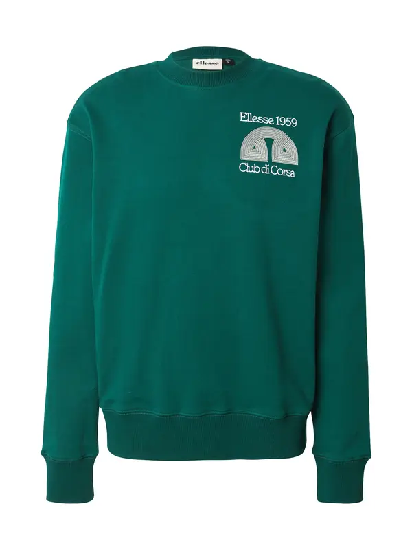 ELLESSE ELLESSE Majica  temno zelena / bela