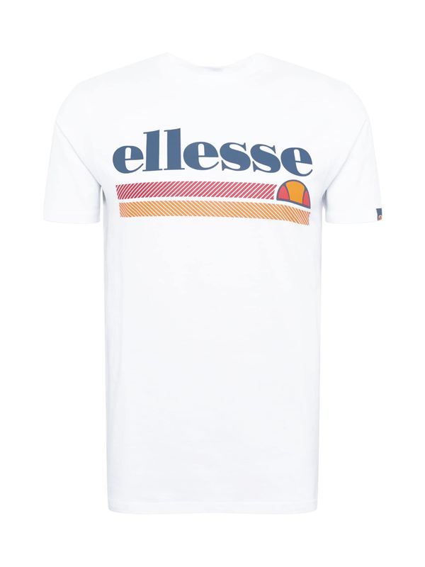 ELLESSE ELLESSE Majica 'Triscia'  temno modra / oranžna / temno rdeča / bela