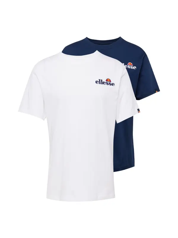 ELLESSE ELLESSE Majica 'Voodoo'  mornarska / oranžna / rdeča / bela