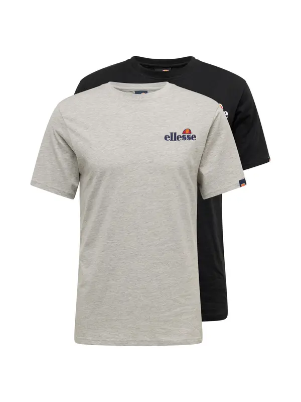 ELLESSE ELLESSE Majica 'Voodoo'  mornarska / pegasto siva / oranžna / črna
