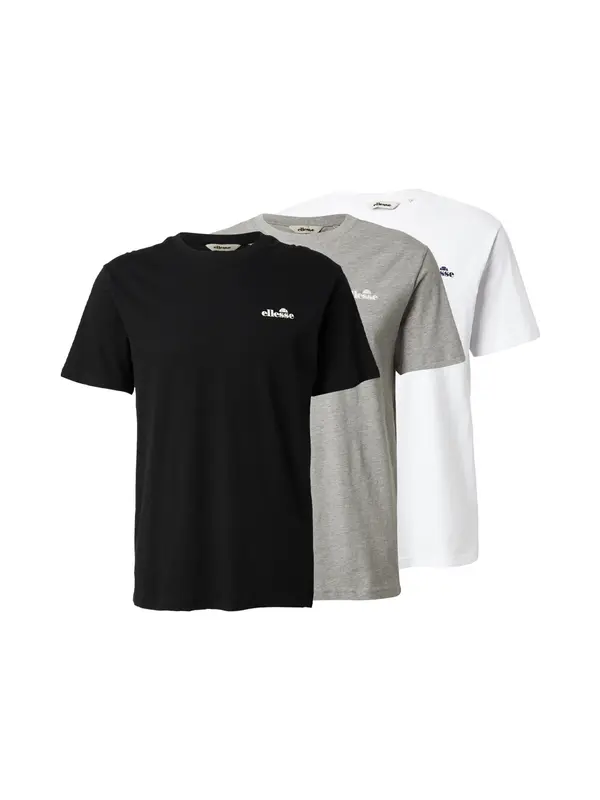 ELLESSE ELLESSE Majica 'Zivola'  pegasto siva / črna / bela