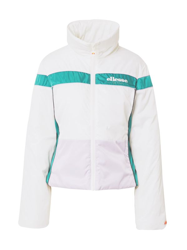 ELLESSE ELLESSE Prehodna jakna 'Lizum'  smaragd / pastelno lila / off-bela