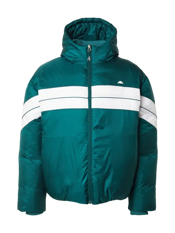 ELLESSE ELLESSE Prehodna jakna 'Pollas'  temno zelena / bela