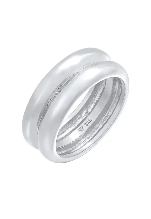 ELLI PREMIUM ELLI PREMIUM Prstan 'Chunky'  srebrna