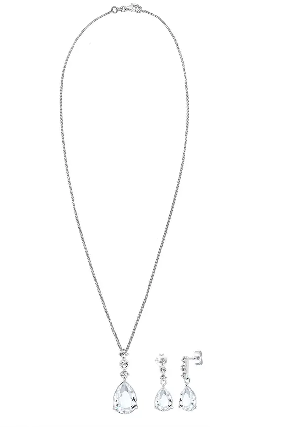 ELLI PREMIUM ELLI PREMIUM Set nakita  srebrna / transparentna