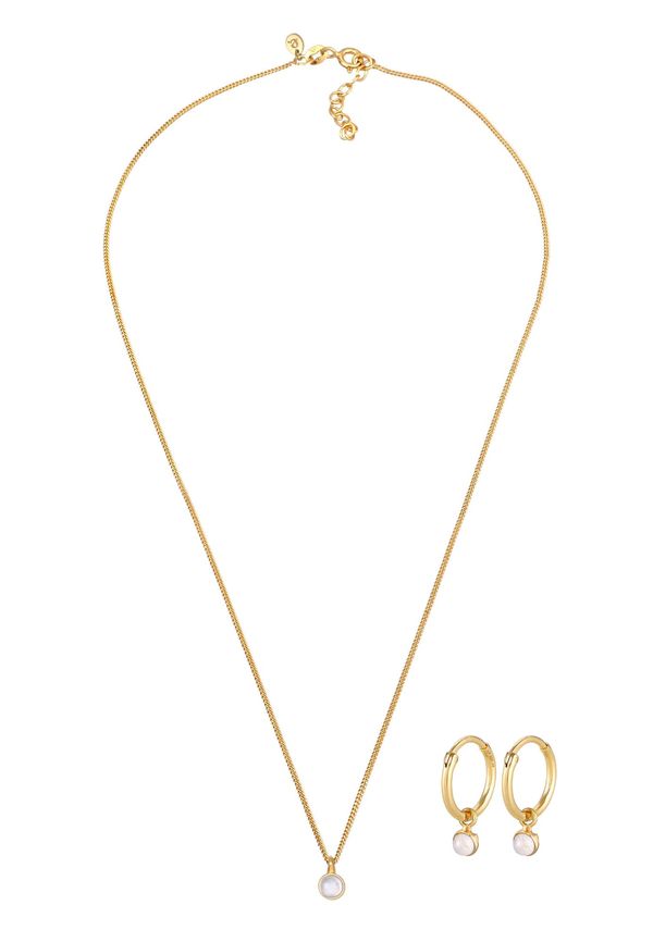 ELLI PREMIUM ELLI PREMIUM Set nakita  zlata / biserno bela