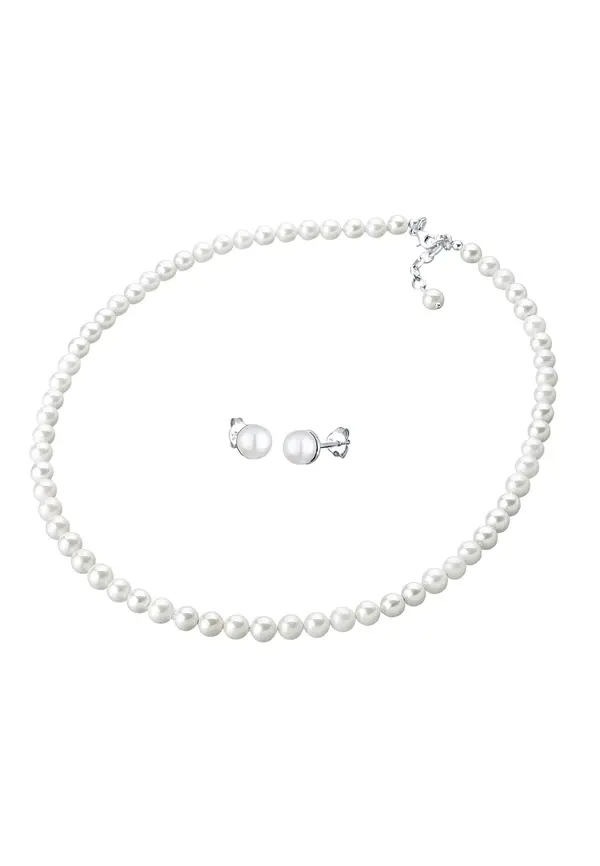 ELLI ELLI Set nakita 'Pearl'  srebrna / bela