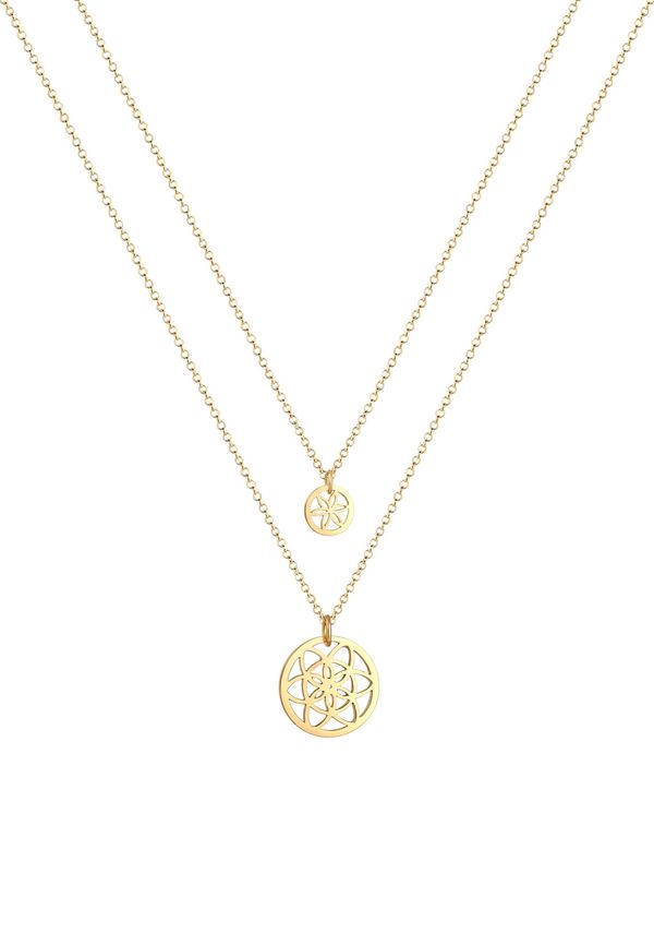 ELLI ELLI Verižica 'Lebensblume, Mutter und Kind'  zlato-rumena