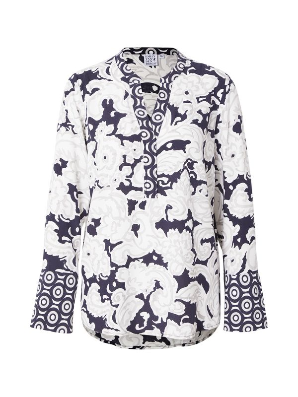 Emily Van Den Bergh Emily Van Den Bergh Bluza  temno modra / svetlo siva / bela