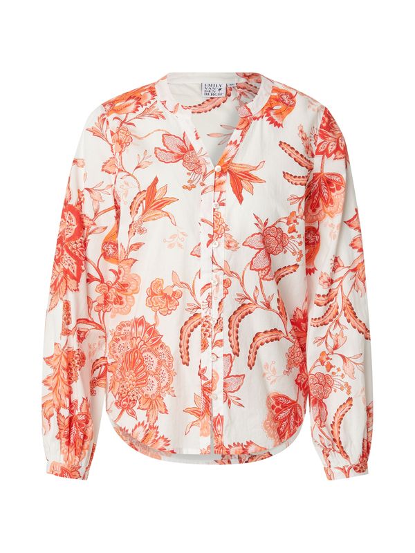 Emily Van Den Bergh Emily Van Den Bergh Bluza  temno oranžna / bela