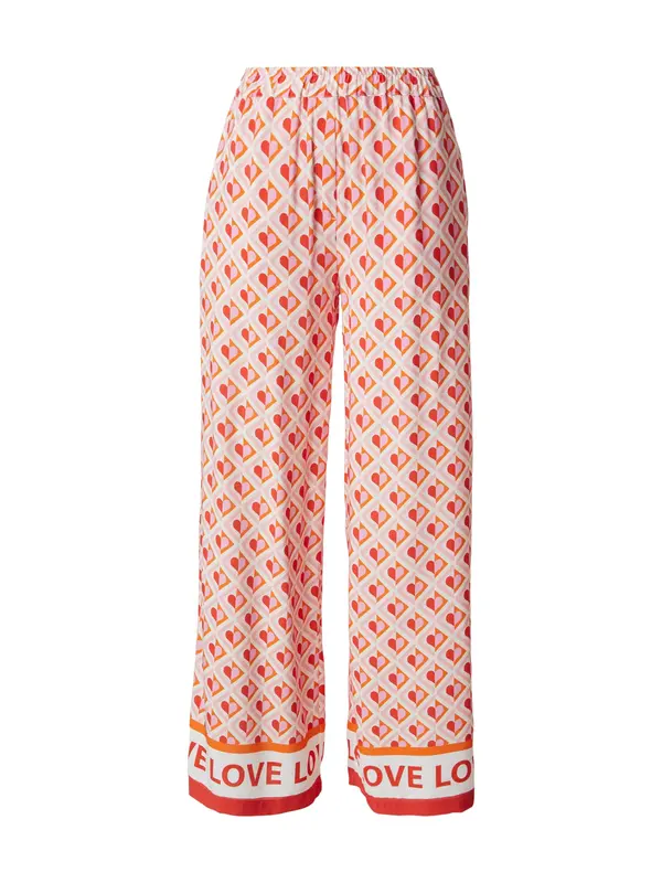 Emily Van Den Bergh Emily Van Den Bergh Hlače  oranžna / temno oranžna / roza / bela