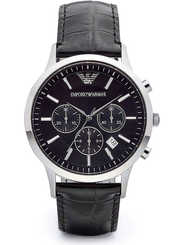 Emporio Armani Emporio Armani Analogna ura 'AR2447'  črna / srebrna