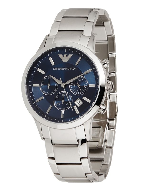 Emporio Armani Emporio Armani Analogna ura 'AR2448'  nočno modra / srebrna