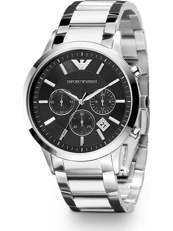 Emporio Armani Emporio Armani Analogna ura  črna / srebrna