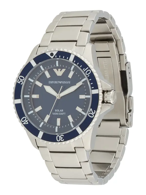 Emporio Armani Emporio Armani Analogna ura  mornarska / srebrna