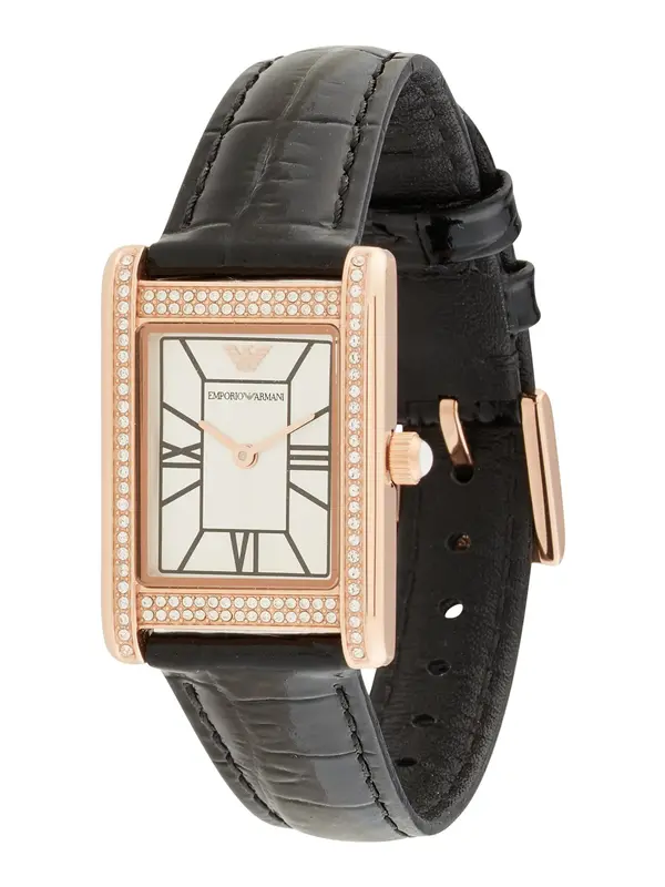 Emporio Armani Emporio Armani Analogna ura  rožnato zlata / črna