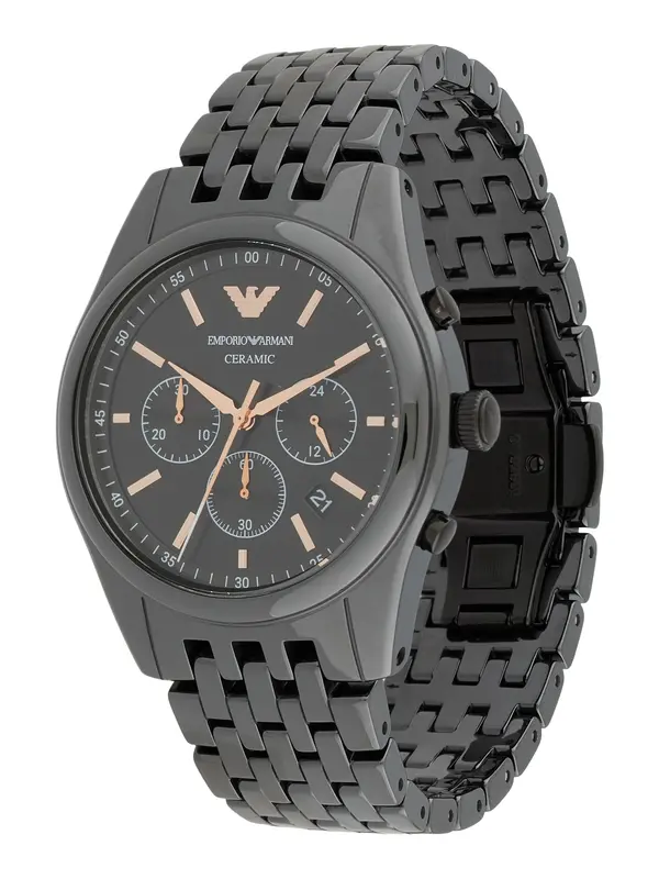 Emporio Armani Emporio Armani Analogna ura  svetlo modra / rožnato zlata / črna