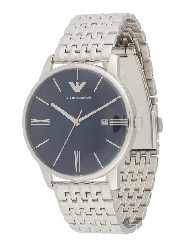 Emporio Armani Emporio Armani Analogna ura  temno modra / srebrna
