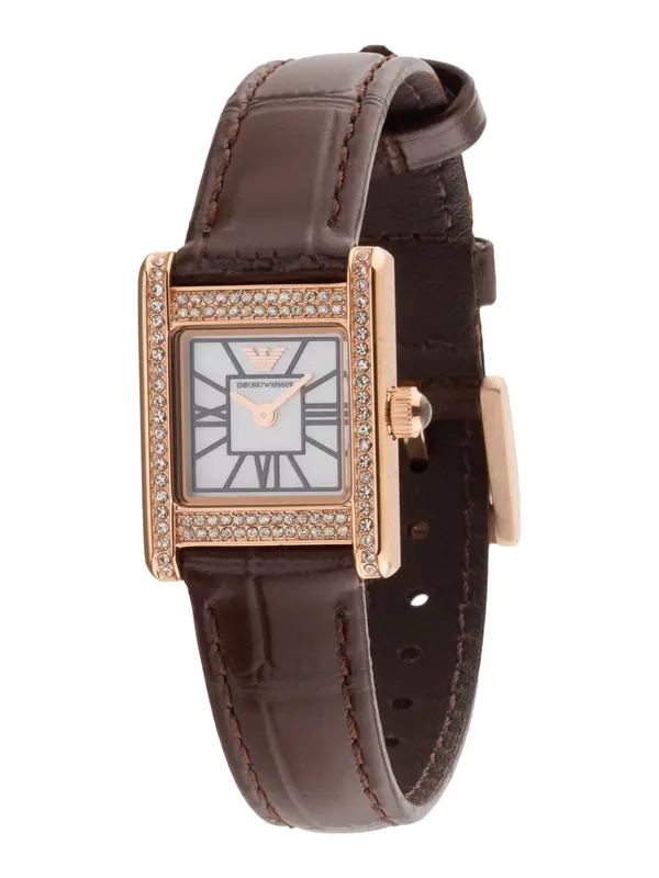 Emporio Armani Emporio Armani Analogna ura  temno rjava / rožnato zlata