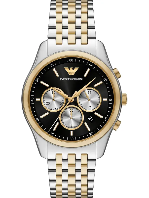 Emporio Armani Emporio Armani Analogna ura  zlata / črna / srebrna