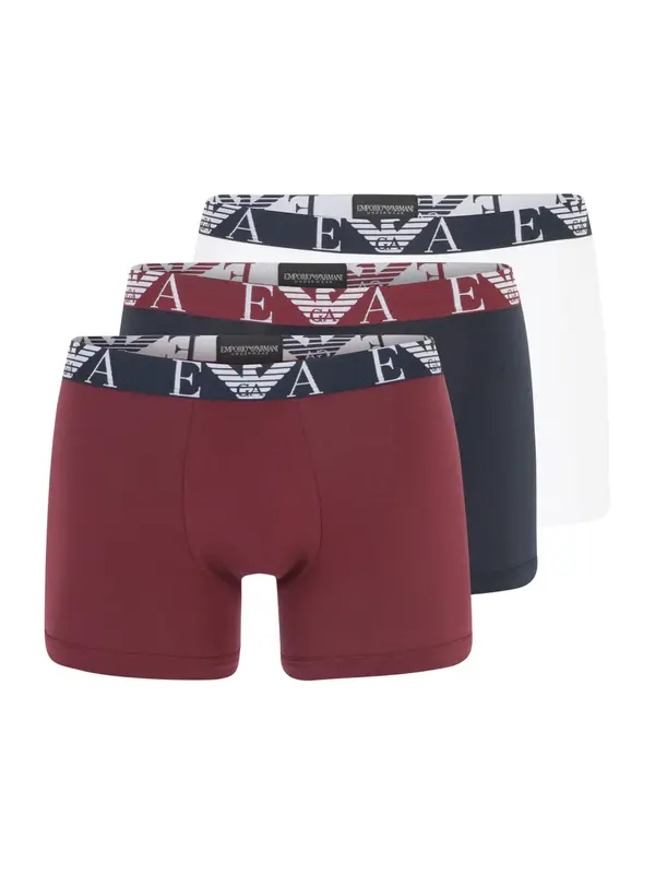 Emporio Armani Emporio Armani Boksarice  mornarska / vinsko rdeča / bela