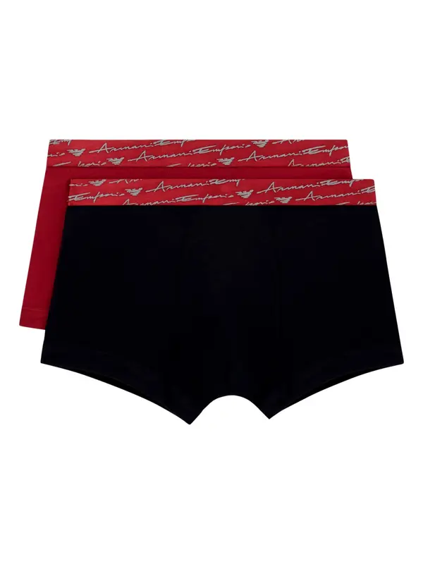 Emporio Armani Emporio Armani Boksarice  siva / rdeča / pegasto črna