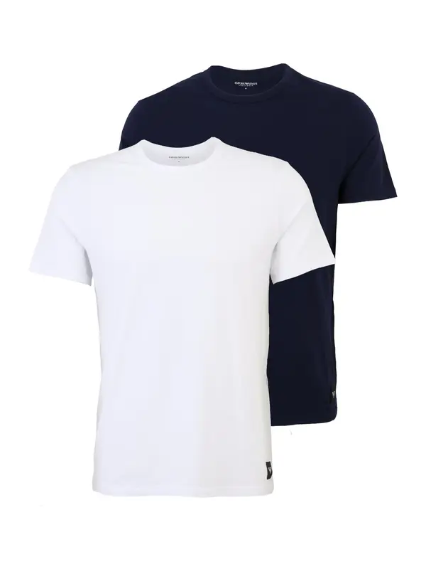 Emporio Armani Emporio Armani Majica  črna / bela