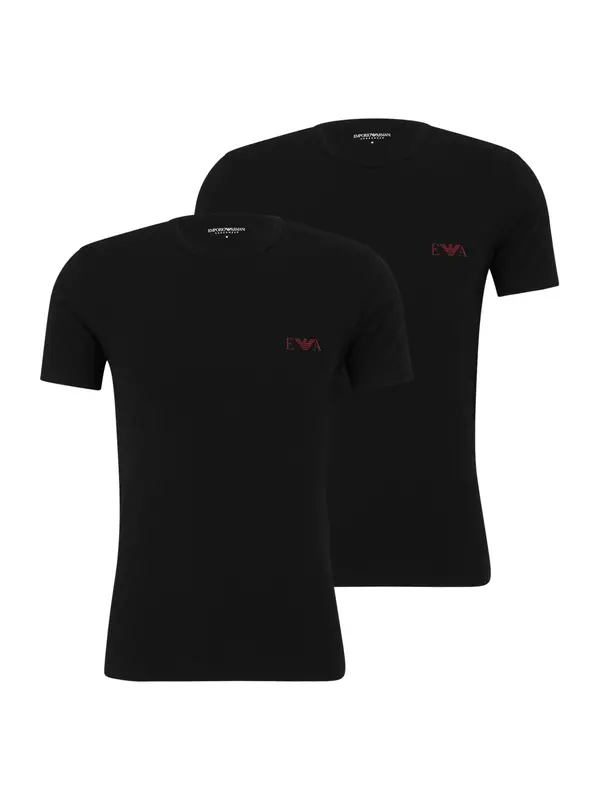 Emporio Armani Emporio Armani Majica  rdeča / črna