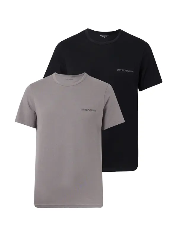 Emporio Armani Emporio Armani Majica  siva / črna