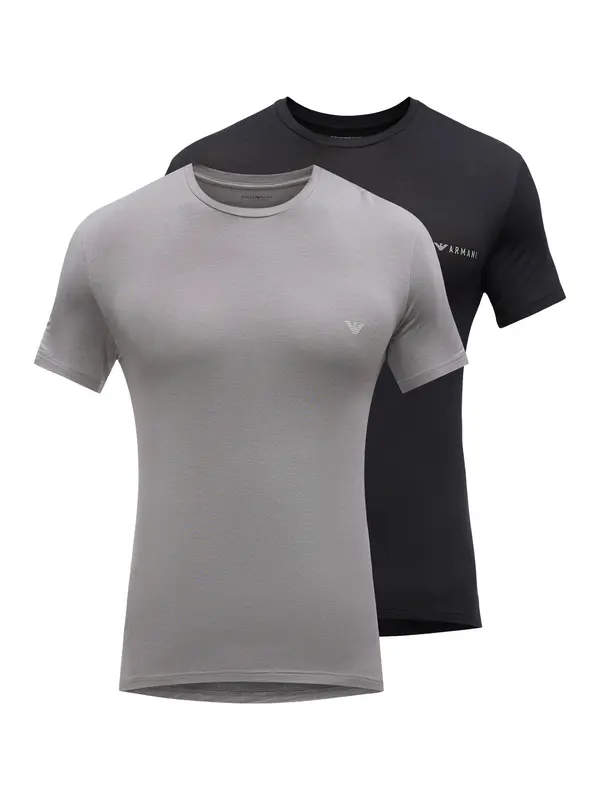 Emporio Armani Emporio Armani Majica  siva / črna