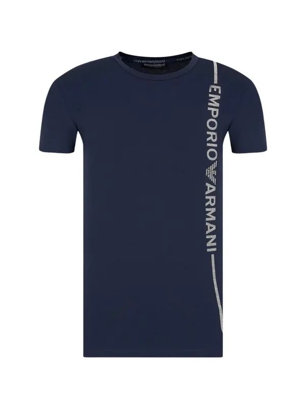 Emporio Armani Emporio Armani Majica  temno modra / bela