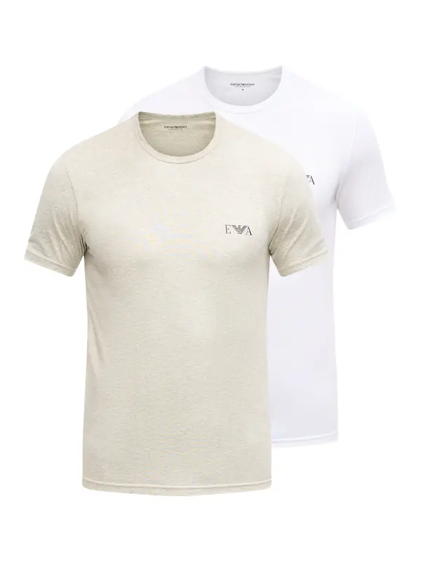Emporio Armani Emporio Armani Spodnja majica  progasto bež / črna / bela