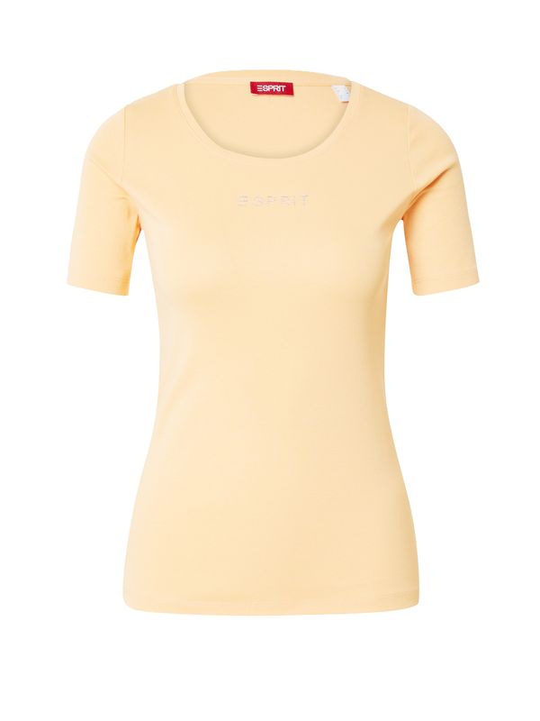ESPRIT ESPRIT Majica  pastelno oranžna / transparentna