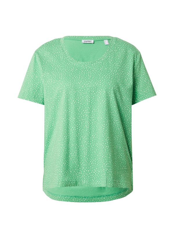 ESPRIT ESPRIT Majica  svetlo zelena / bela